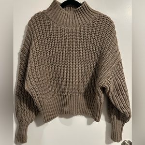 H&M balloon sleeve chunky knit sweater
